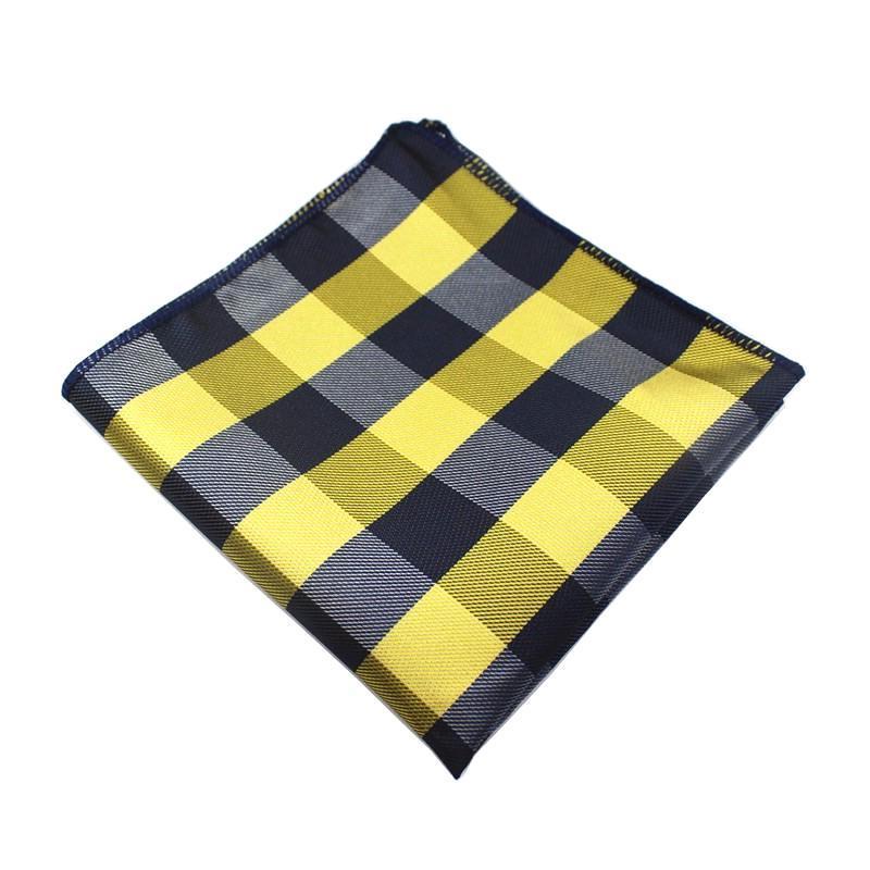 Pocket Square Black & Yellow