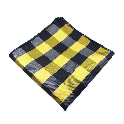 Pocket Square Black & Yellow