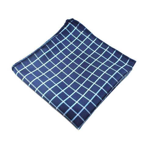 Pocket Square Blue Squared