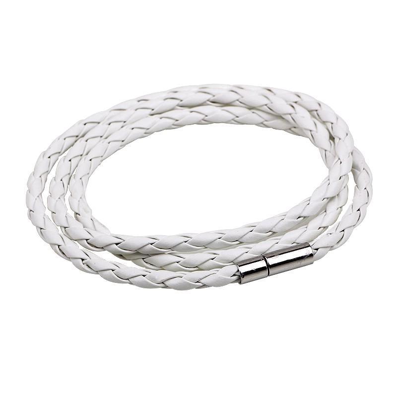 White Multilayer Leather Bracelet