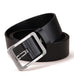 Wide Black Leather Belt