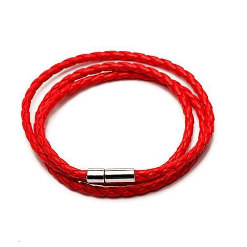 Red Multilayer Leather Bracelet