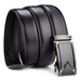 Black Leather Dress Belt