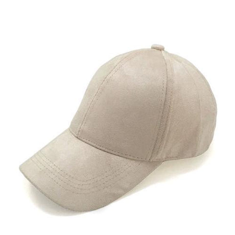 Suede Cap Beige