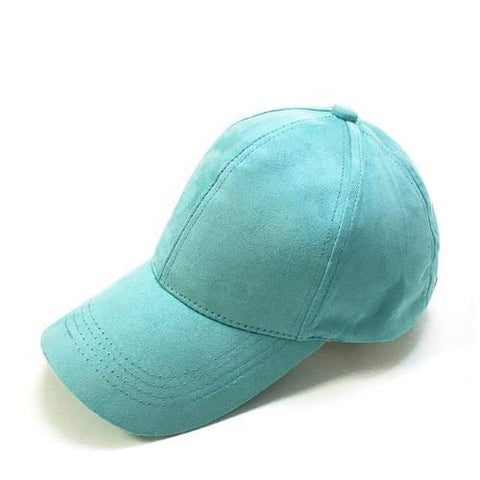 Suede Cap Turquoise