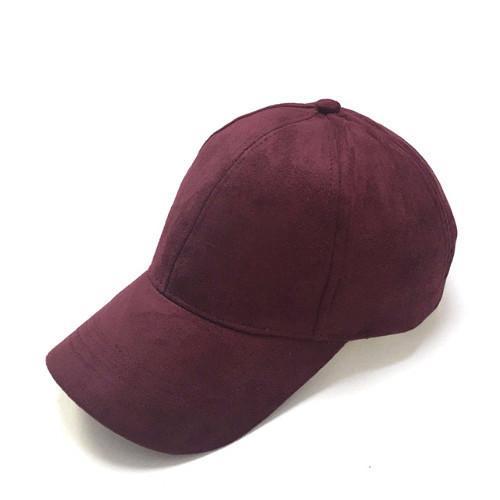 Suede Cap Burgundy
