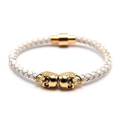 Skull Bracelet White
