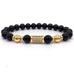 Black on Black Bar Bracelet