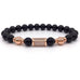 Rose Gold/Black Bar Bracelet