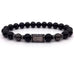 Black/Silver Bar Bracelet