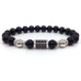 Black/Silver Bar Bracelet