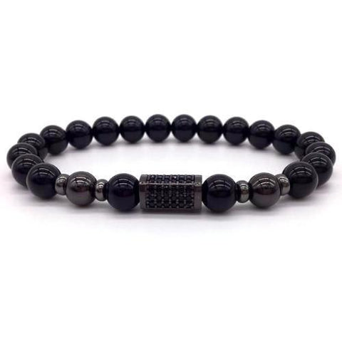 Black on Black Bar Bracelet