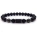Black/Silver Bar Bracelet
