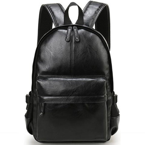 Preppy Leather Backpack