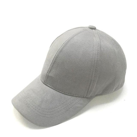 Suede Cap Light Grey
