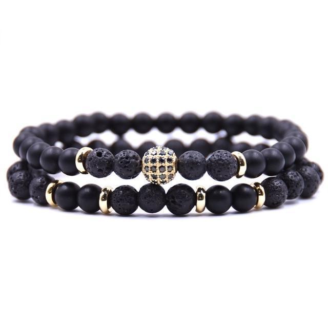 Lava Stone Sub Zero Bracelet Set
