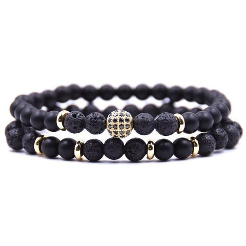 Lava Stone Sub Zero Bracelet Set