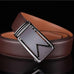 Dark Brown Leather Dress Belt
