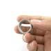 Flexible Steel Mesh Ring in Silver (Unisex) - Tiffany's Style