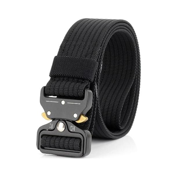 Black Nylon Web Belt