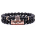 Matte Rose Gold Bracelet Set - 2 Styles
