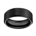 Black Ceramic Ring Wedding Band