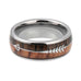 Two-Tone Silver Wood Ring