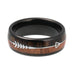 Two-Tone Black Wood Ring