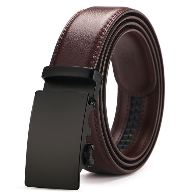 Brown & Black Leather Suit Belt