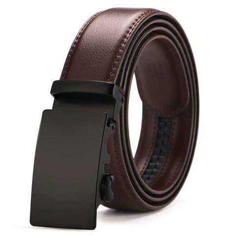 Brown & Black Leather Suit Belt