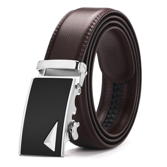 Brown & Silver Leather Suit Belt