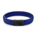 Blue Braided Leather Bracelet