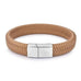 Khaki Braided Leather Bracelet