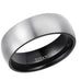 Silver & Black Titanium Ring