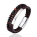 Brown 3-Layer Beaded Leather Bracelet | 3 Styles