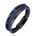 Blue 3-Layer Beaded Leather Bracelet | 3 Styles