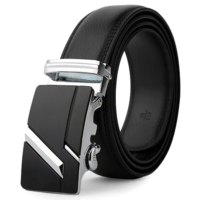 Black & Silver Leather Suit Belt