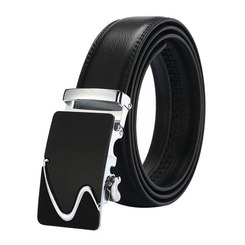 Black Leather Suit Belt