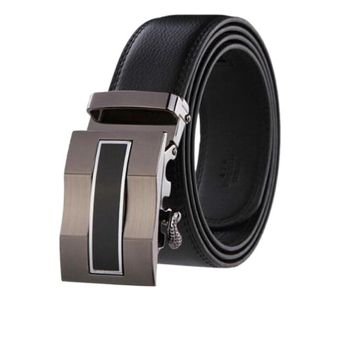 Black Leather Suit Belt
