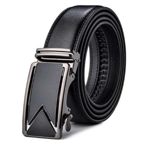 Black Leather Dress Belt