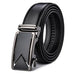 Black Leather Dress Belt