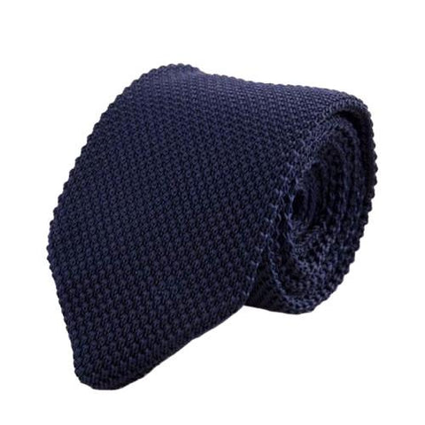 Knitted Tie Navy