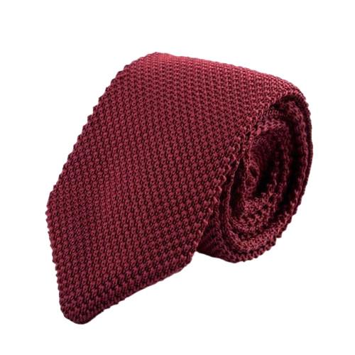 Knitted Tie Wine